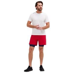 Rhone Men’s XL 4” Swift Short Red Lined Lightweight Training Running Activewear
